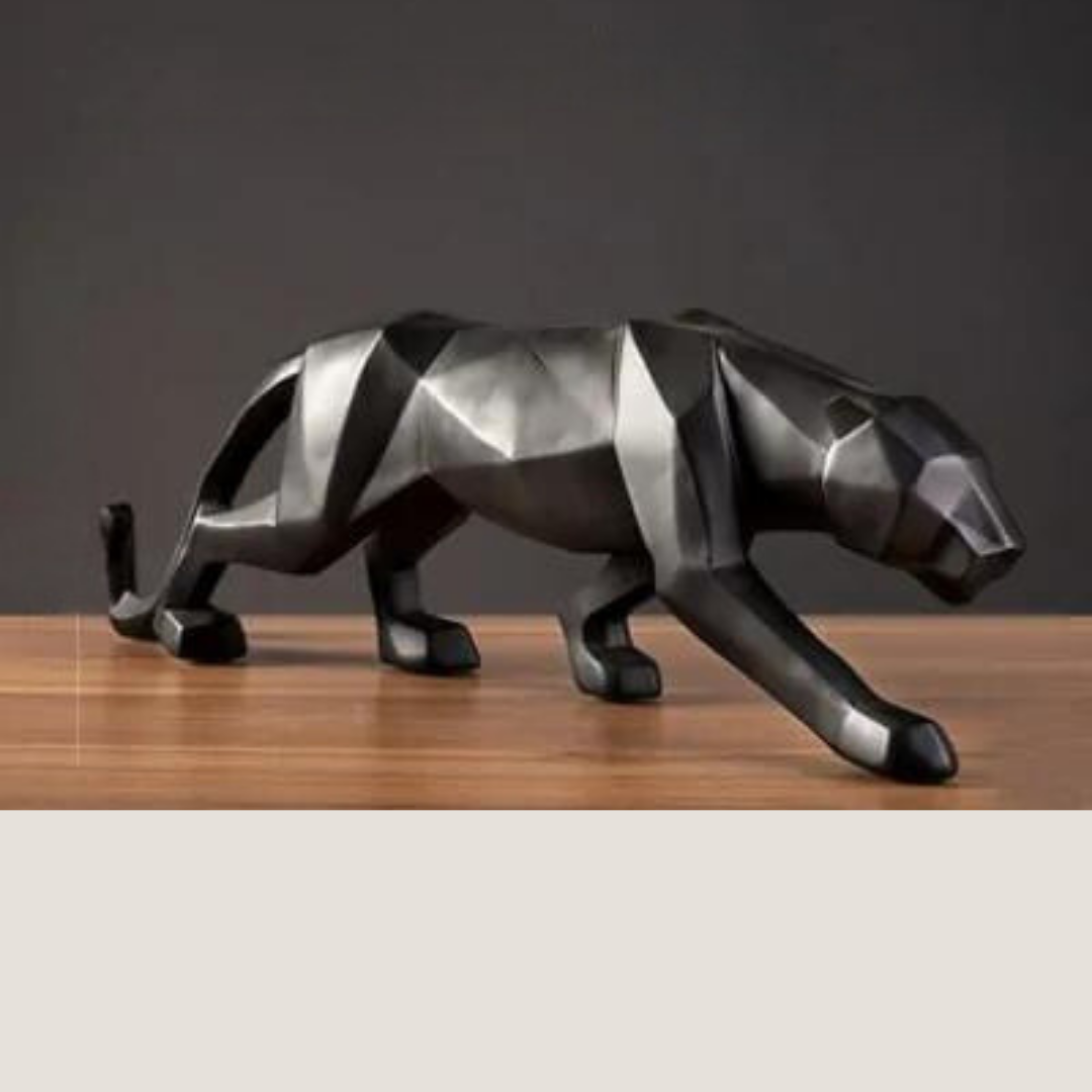 Black Panther Geometric Figurine