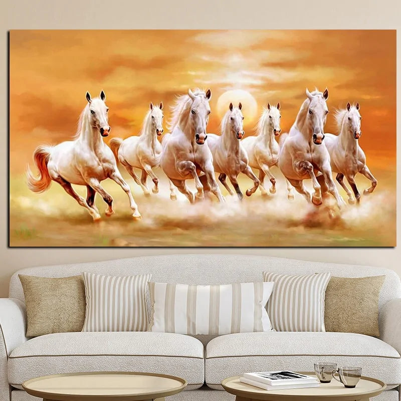 Running Horses Painting