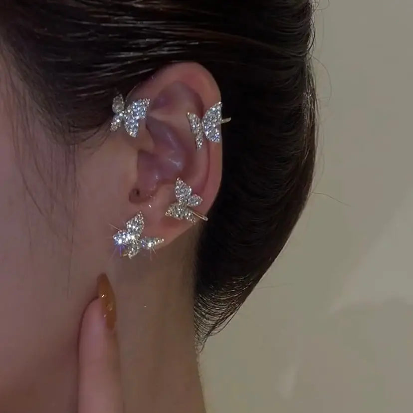 Sparkle Butterfly Ear Cuffs