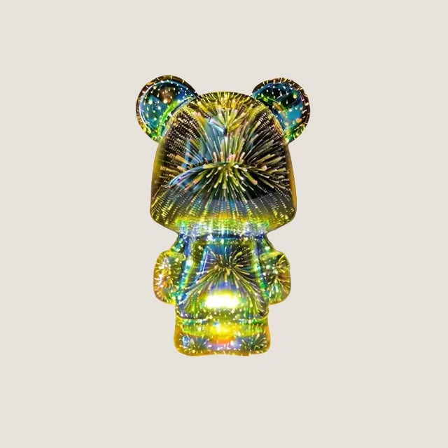 3D Bear Firework Light Lamp-What About Noah