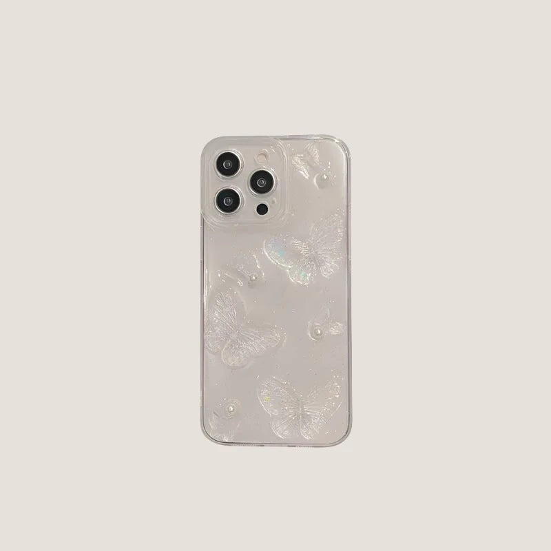 3D Butterfly Glitter Phone Case-What About Noah