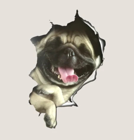 3D French Bulldog Sticker-What About Noah