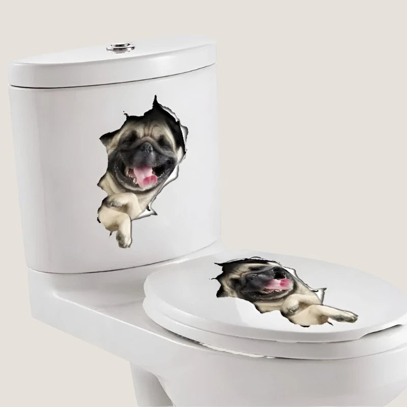 3D French Bulldog Sticker-What About Noah