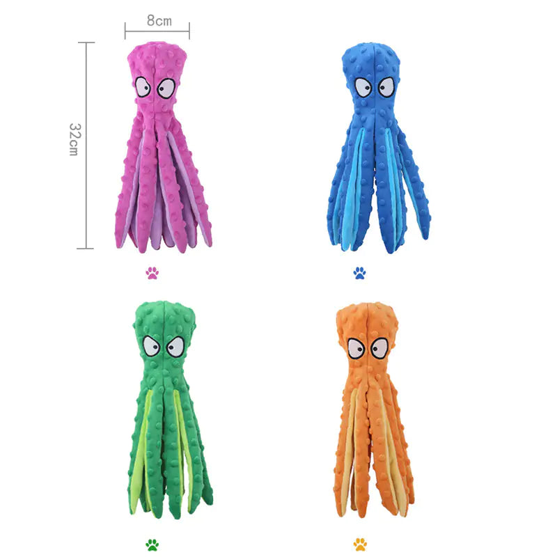 8 Legs Octopus Stuffed Animal Dog Toy-What About Noah