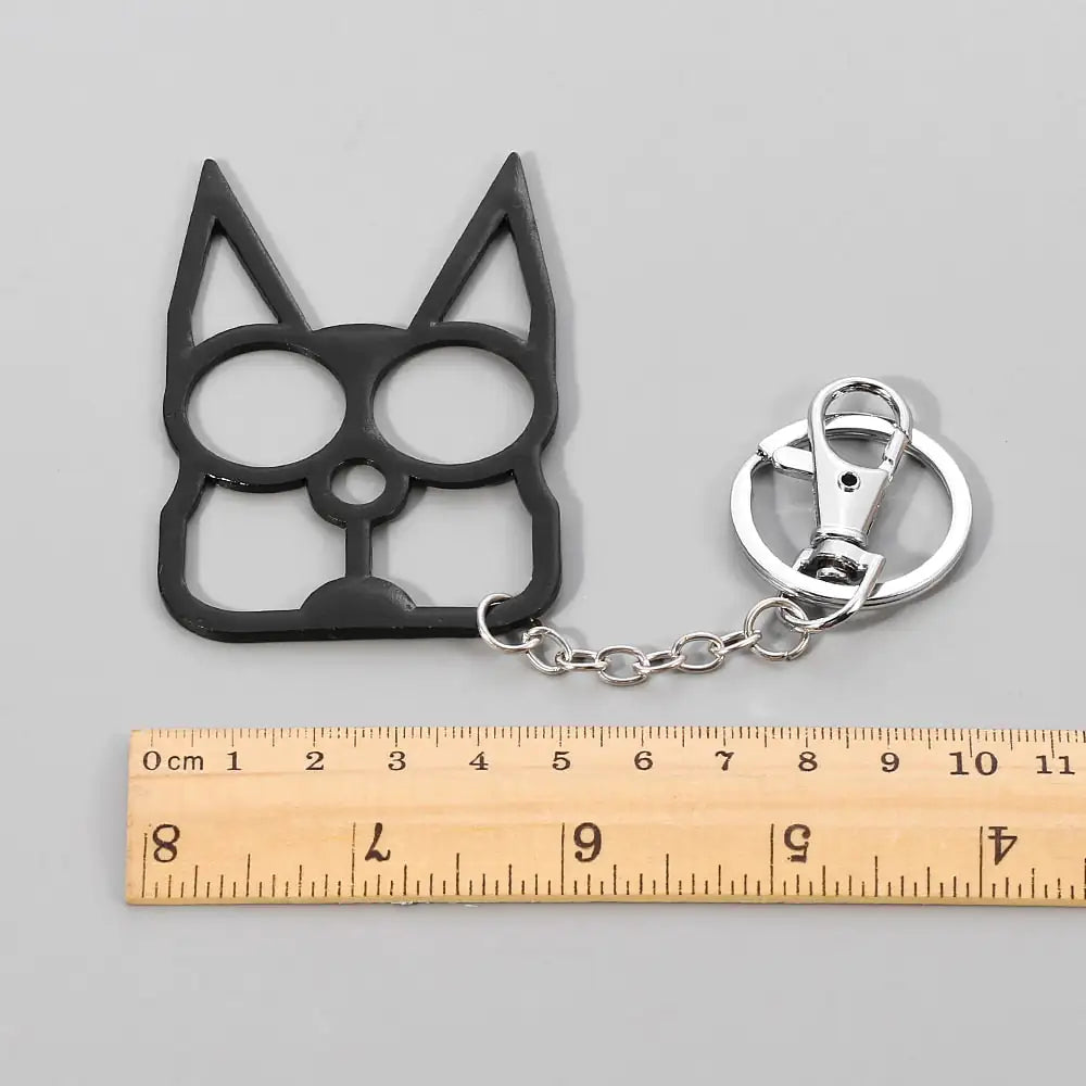 Abstract Cat Keychain-What About Noah