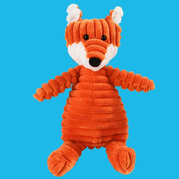 Animal Squeaky Fox Chew Dog Toy-What About Noah