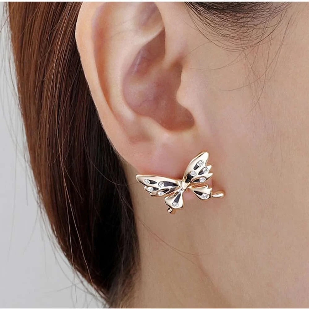 Asymmetrical Butterfly Earrings-What About Noah