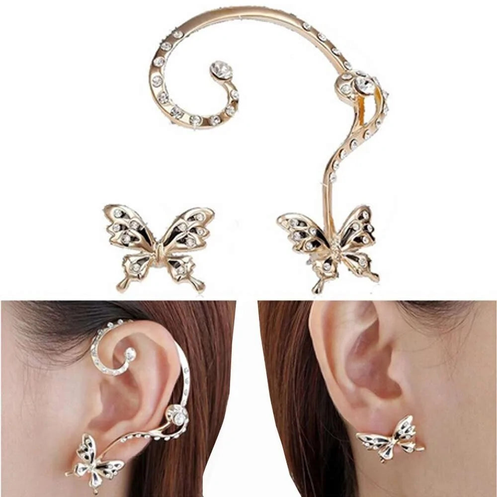 Asymmetrical Butterfly Earrings-What About Noah