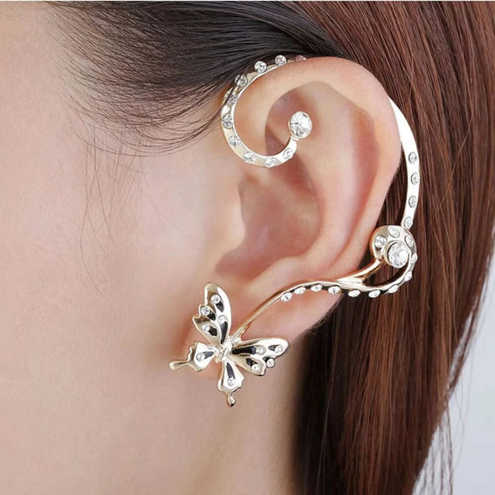 Asymmetrical Butterfly Earrings-What About Noah