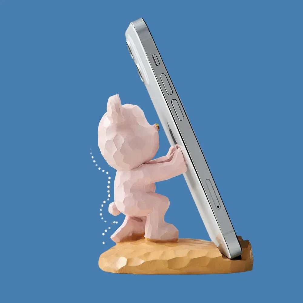 Bear Phone Holder Figurine-What About Noah