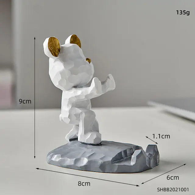 Bear Phone Holder Figurine-What About Noah