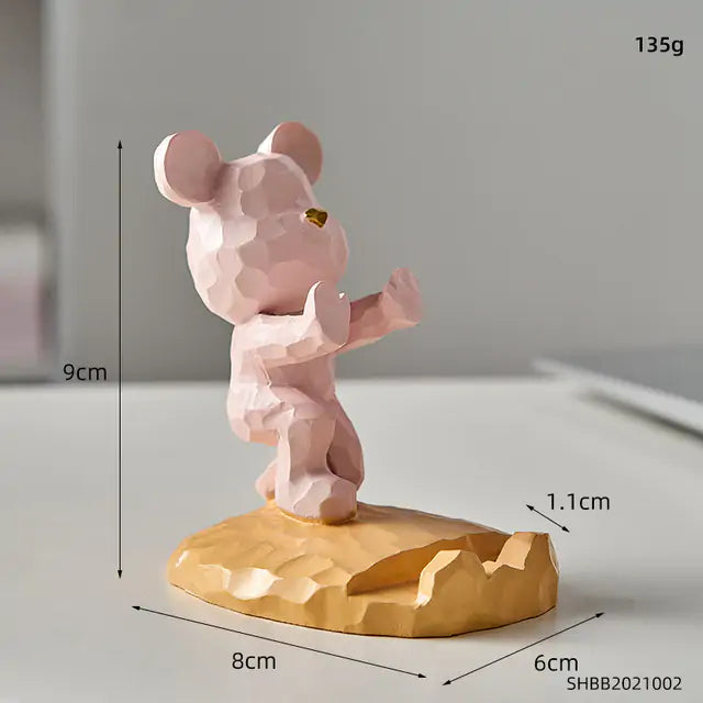 Bear Phone Holder Figurine-What About Noah