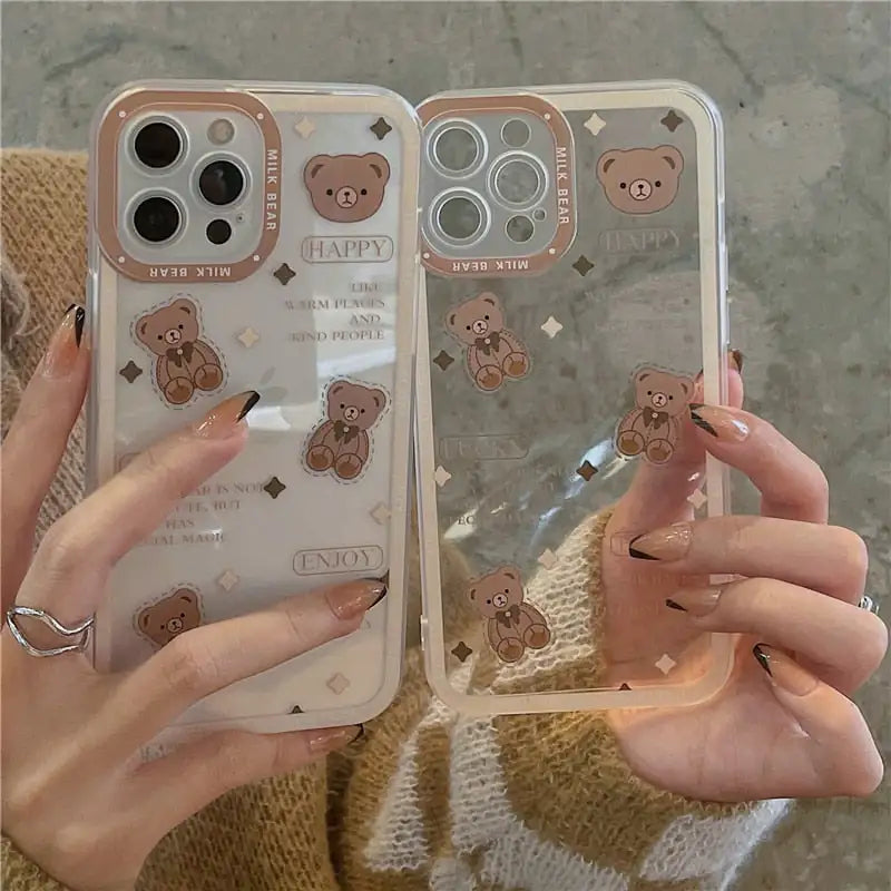 Bear Transparent Phone Case-What About Noah