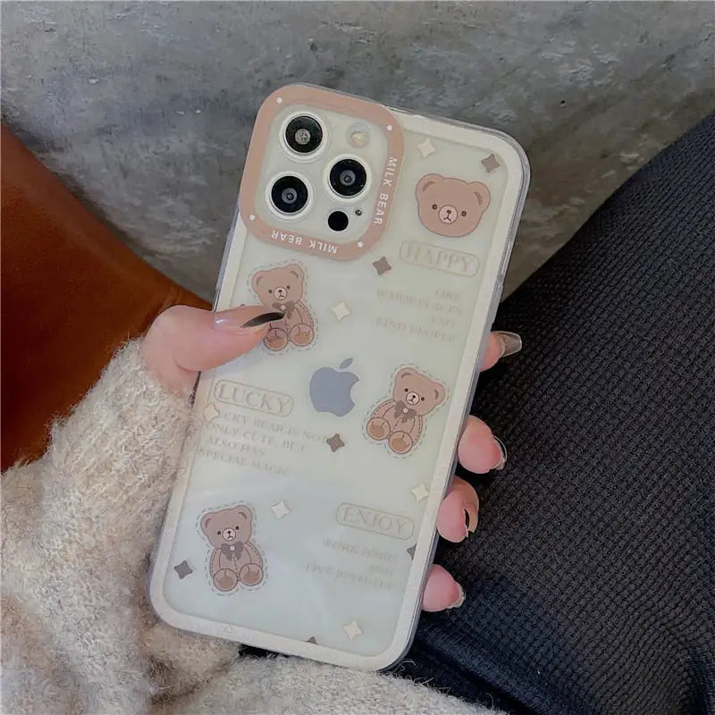 Bear Transparent Phone Case-What About Noah