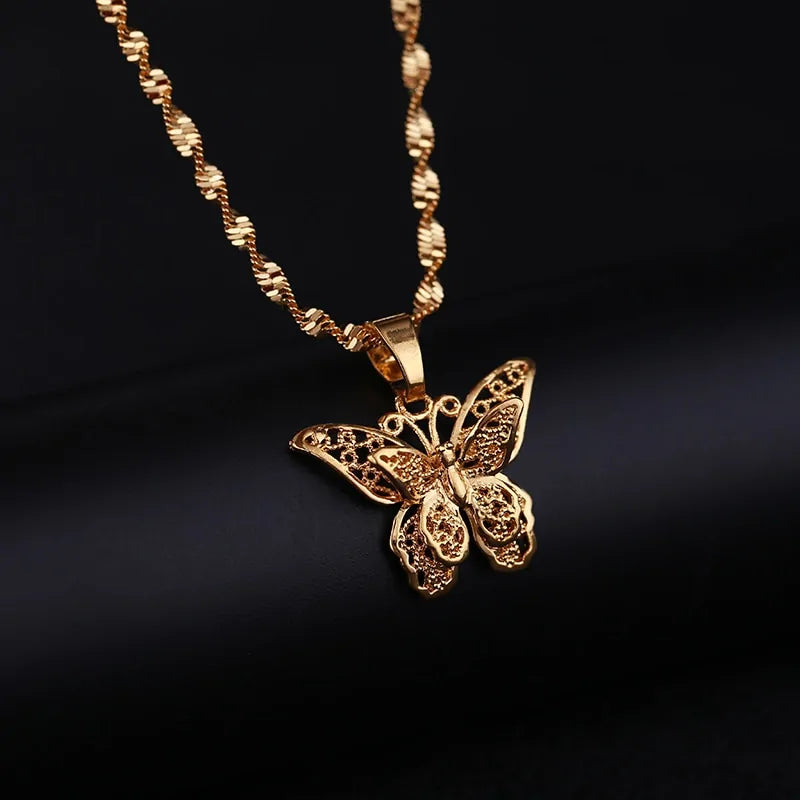 Butterfly Statement Necklace-What About Noah