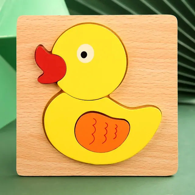 Cartoon Animal Wooden Toy Puzzle-What About Noah