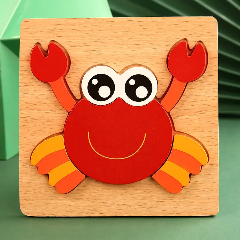 Cartoon Animal Wooden Toy Puzzle-What About Noah