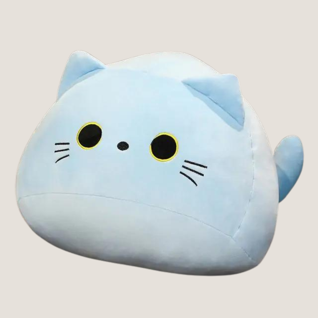 Cartoon Cat Plush Pillow-What About Noah