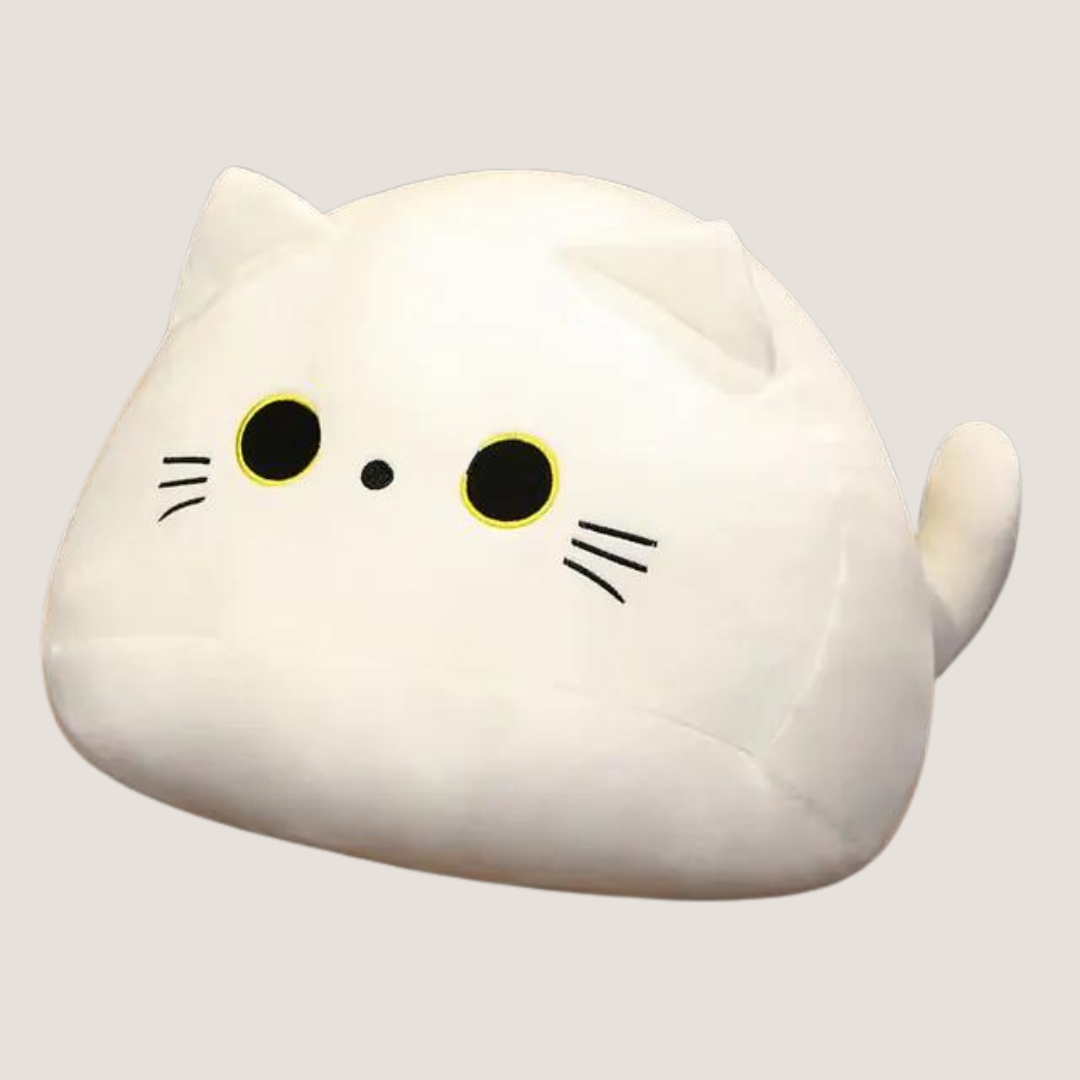 Cartoon Cat Plush Pillow-What About Noah