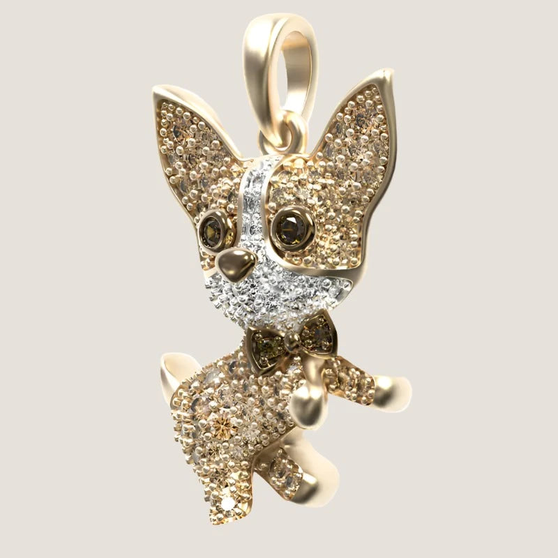 Chihuahua Dog Pendant Necklace-What About Noah