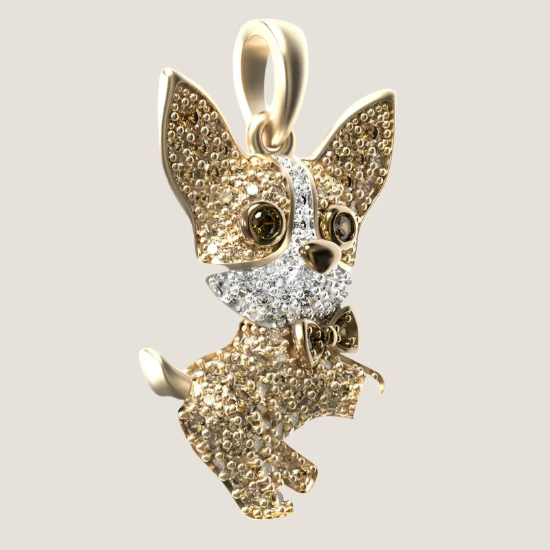 Chihuahua Dog Pendant Necklace-What About Noah