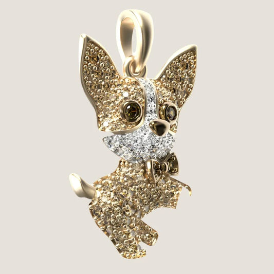 Chihuahua Dog Pendant Necklace-What About Noah