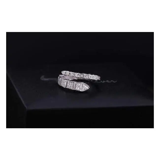 Crystal Studded Snake Ring-What About Noah