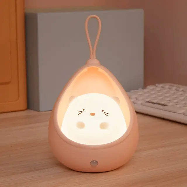 Cute Animal LED Night Light with Sensor Control-What About Noah