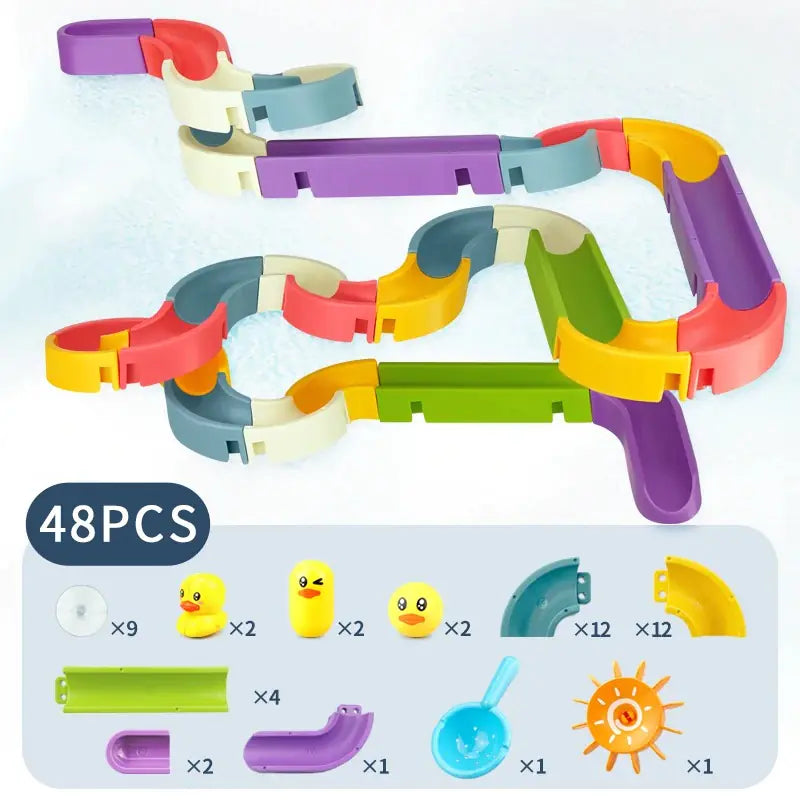 Duck Slide Baby Bath Toys-What About Noah