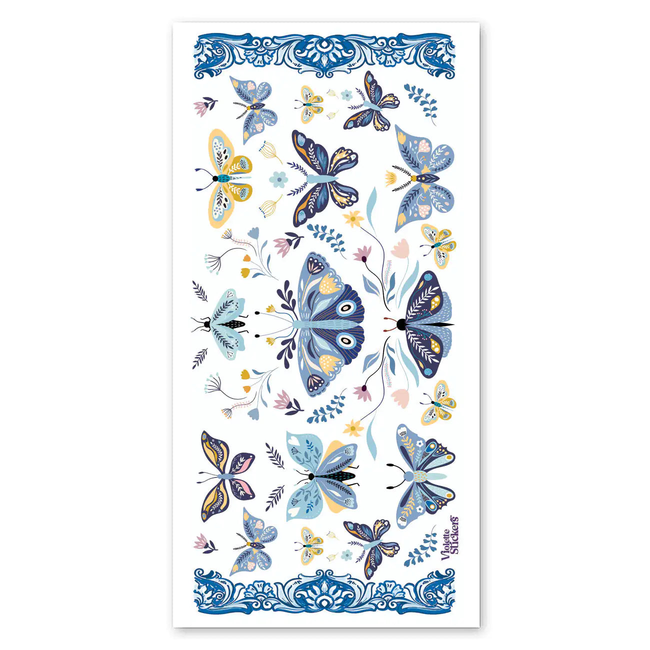 Dutch Blue Butterfly Stickers-What About Noah