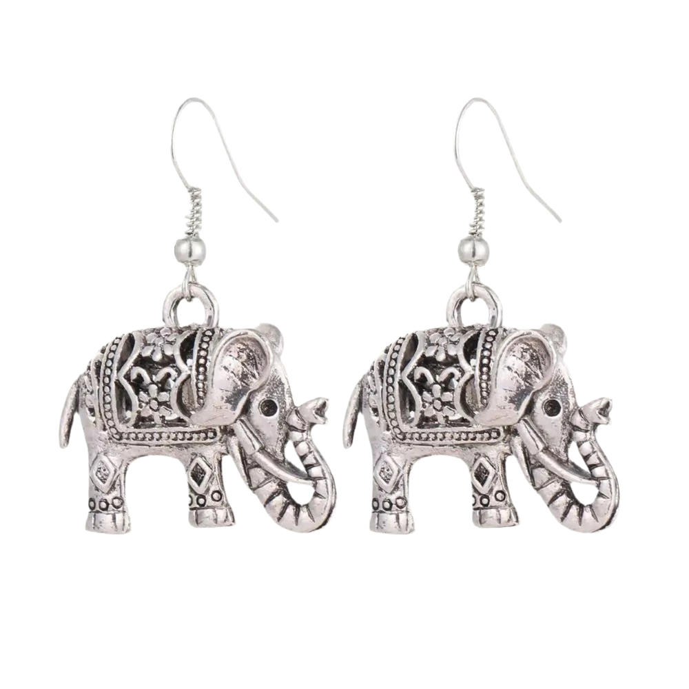 Elephant Dangle Earrings-What About Noah