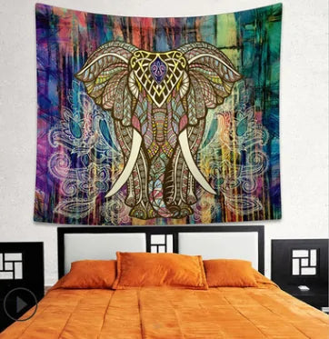 Elephant Mandala Tapestry-What About Noah