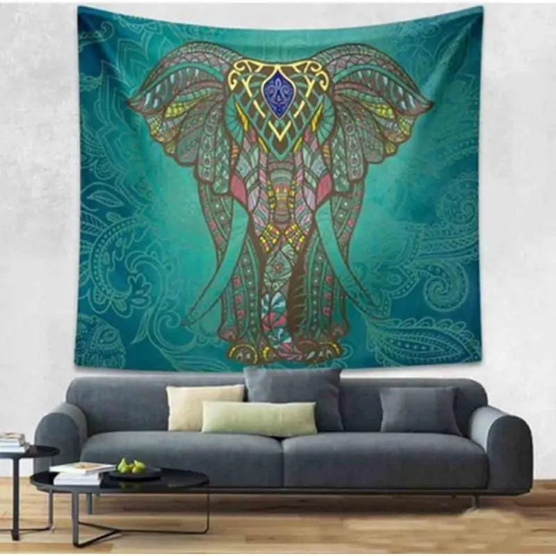 Elephant Mandala Tapestry-What About Noah