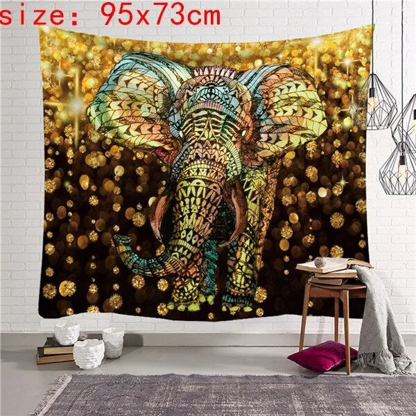 Elephant Mandala Tapestry-What About Noah