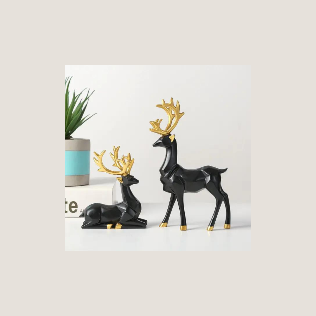 Elk Deer Statue Figurines-What About Noah