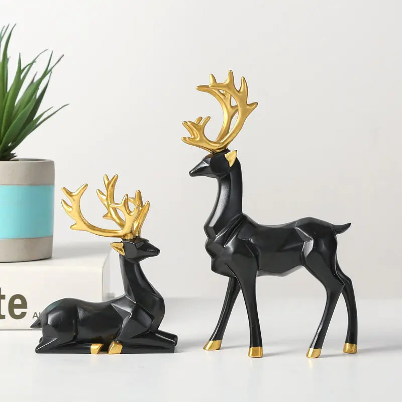 Elk Deer Statue Figurines-What About Noah