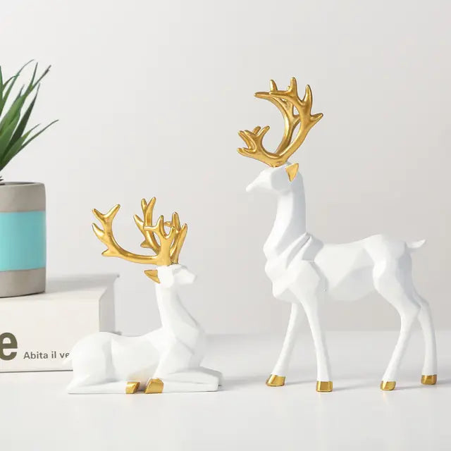 Elk Deer Statue Figurines-What About Noah