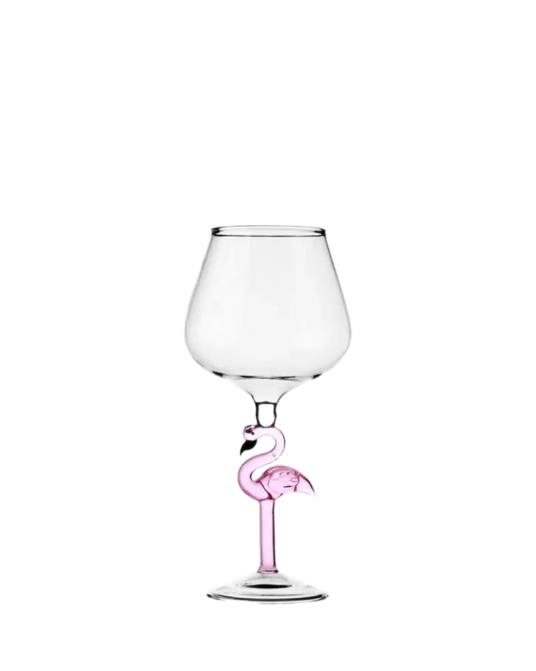 Flamingo Wine Glass-What About Noah