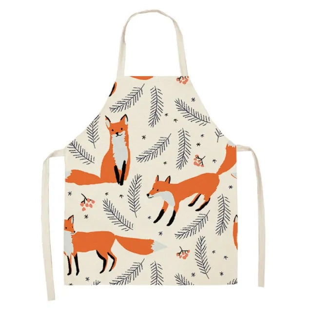 Fox and Leaves Cooking Apron-What About Noah