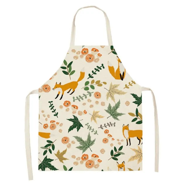 Fox and Leaves Cooking Apron-What About Noah