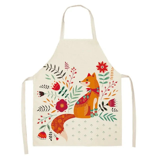 Fox and Leaves Cooking Apron-What About Noah