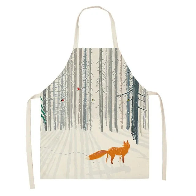 Fox and Leaves Cooking Apron-What About Noah