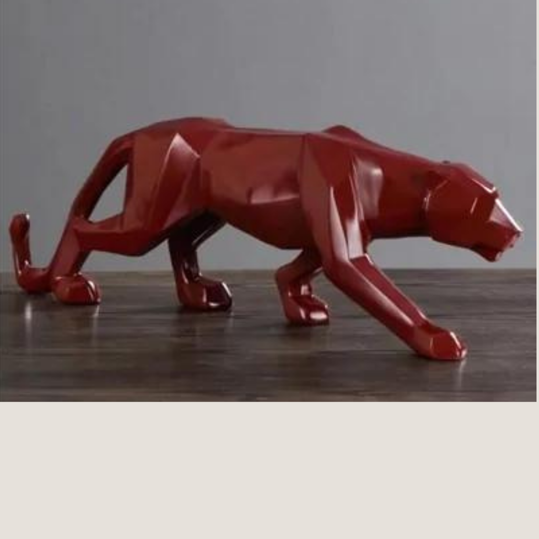 Geometric Leopard Figurine-What About Noah