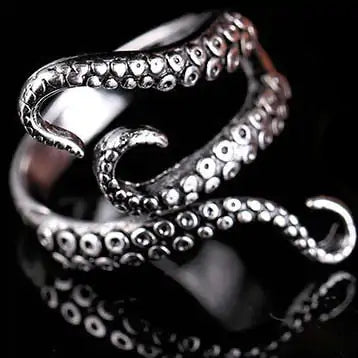 Gothic Octopus Animal Ring-What About Noah