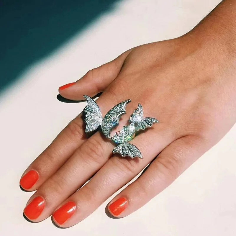 Iced Butterfly Ring-What About Noah