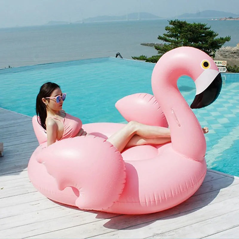 Inflatable Flamingo Swimming Pool Float-What About Noah