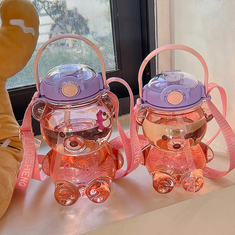 Kawaii Bear Water Bottle-What About Noah