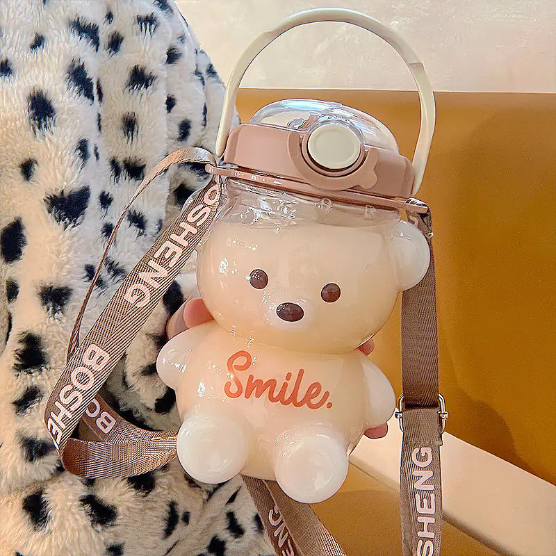 Kawaii Bear Water Bottle-What About Noah