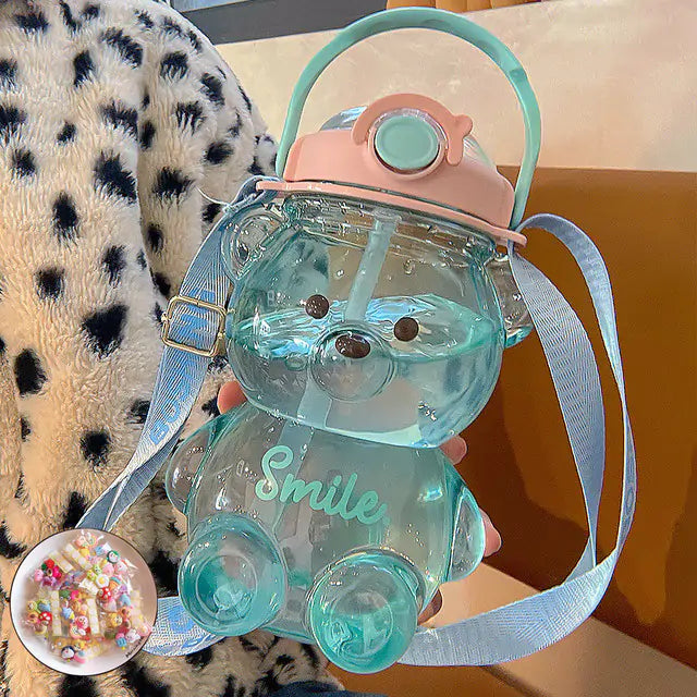 Kawaii Bear Water Bottle-What About Noah