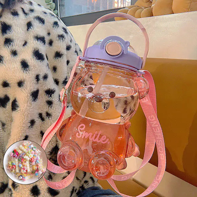 Kawaii Bear Water Bottle-What About Noah